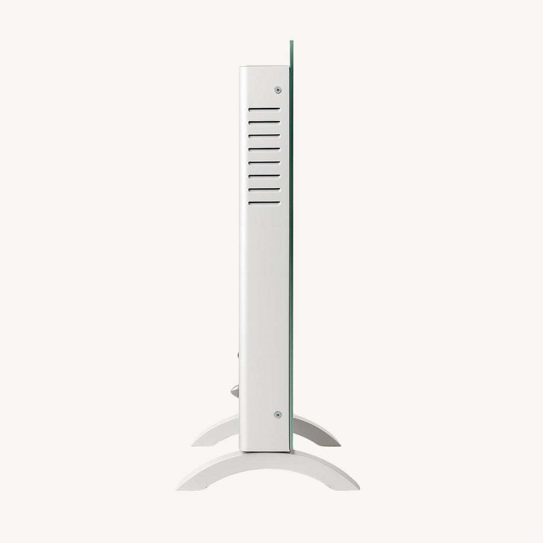 Sklenený konvektorový ohrievač Zenet ZET-526, biely, 1500W