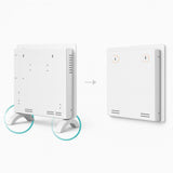 Sklenený konvektorový ohrievač Zenet ZET-526, biely, 1500W