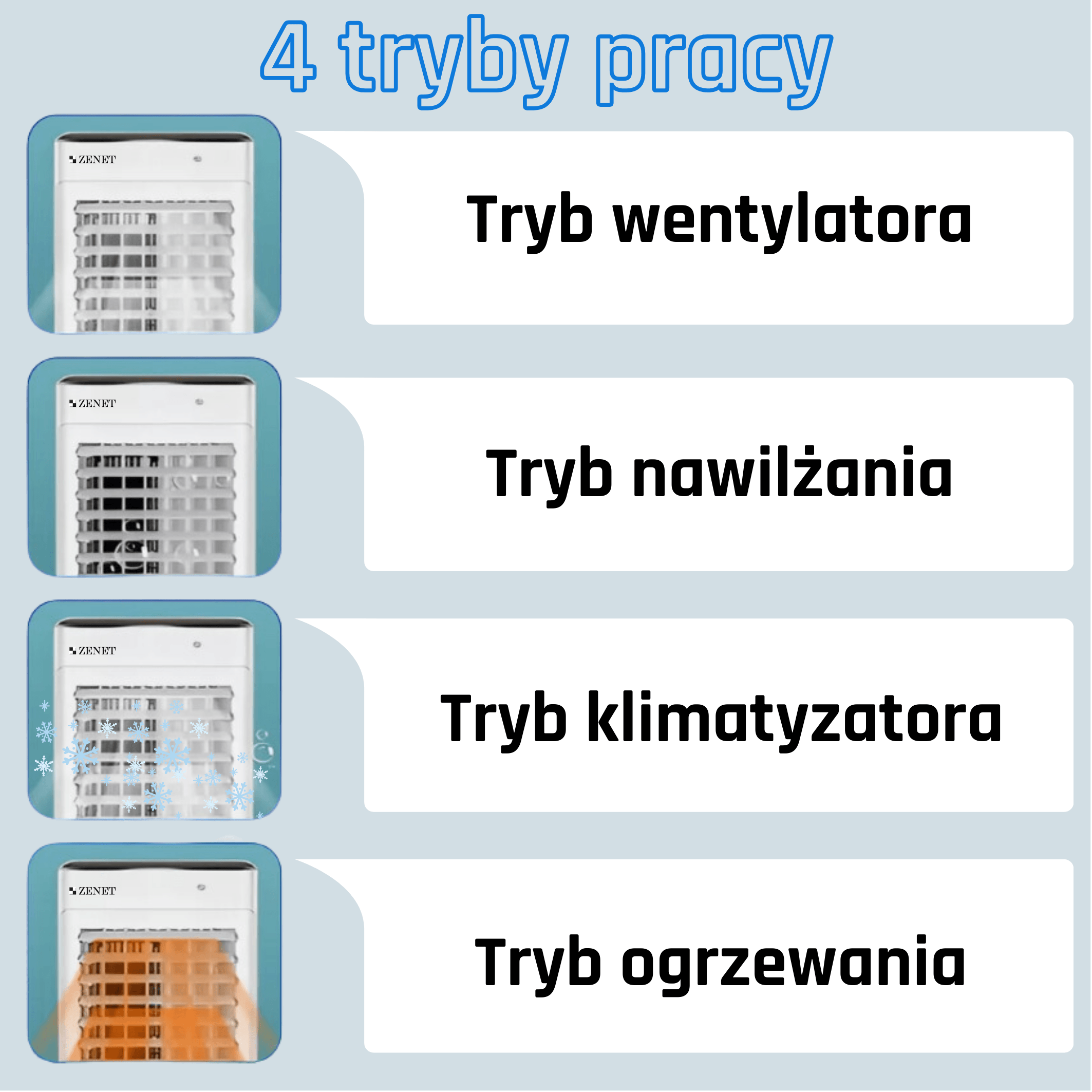 Prenosná klimatizácia Zenet ZET-480
