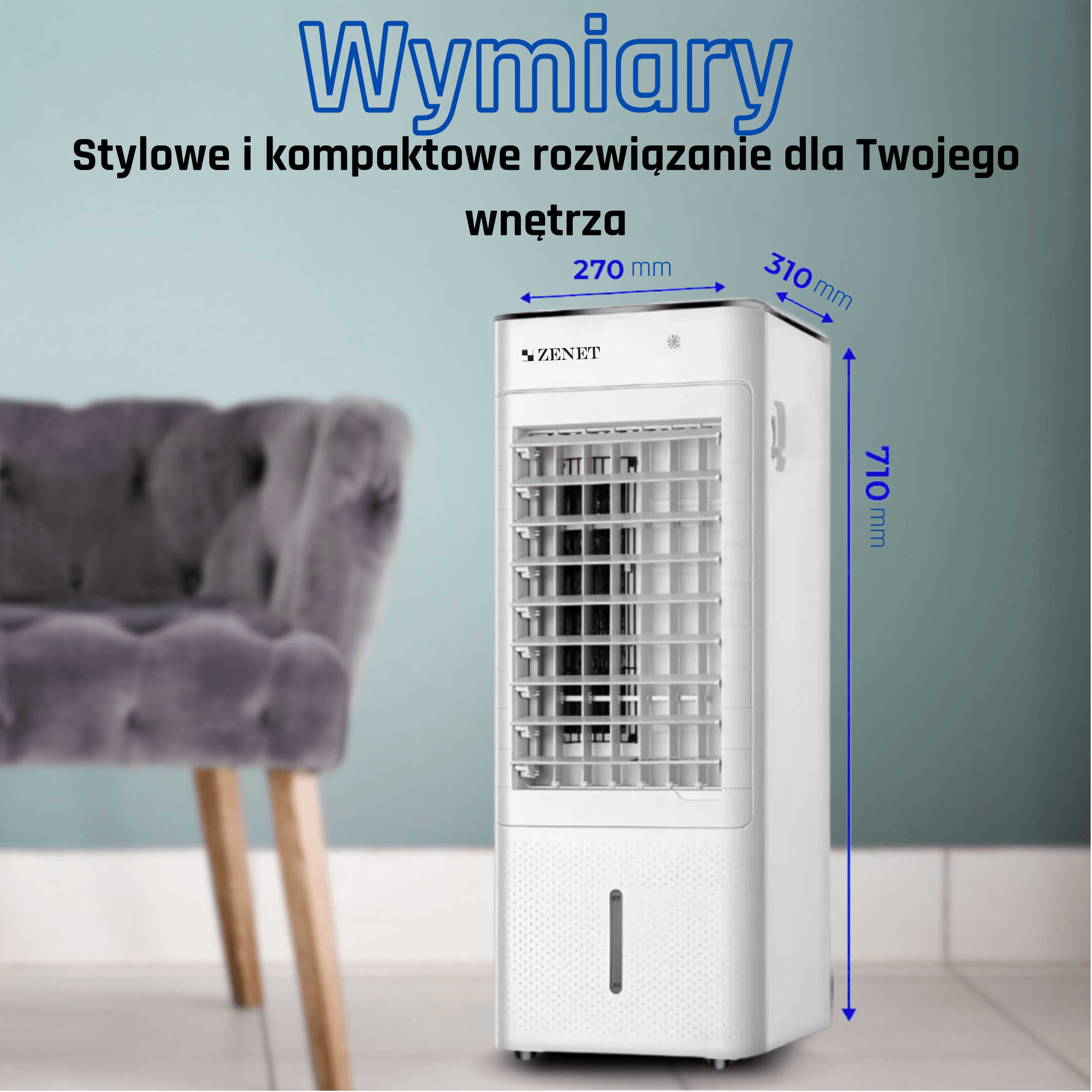 Prenosná klimatizácia Zenet ZET-480