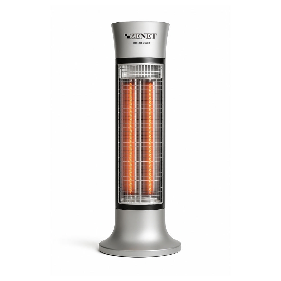 Prenosný infračervený ohrievač Zenet ZET-516, Sálavý ohrievač, strieborný, 1000 W