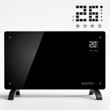 Dekoratívny sklenený konvektorový ohrievač Zenet 530, úsporný 2000 W